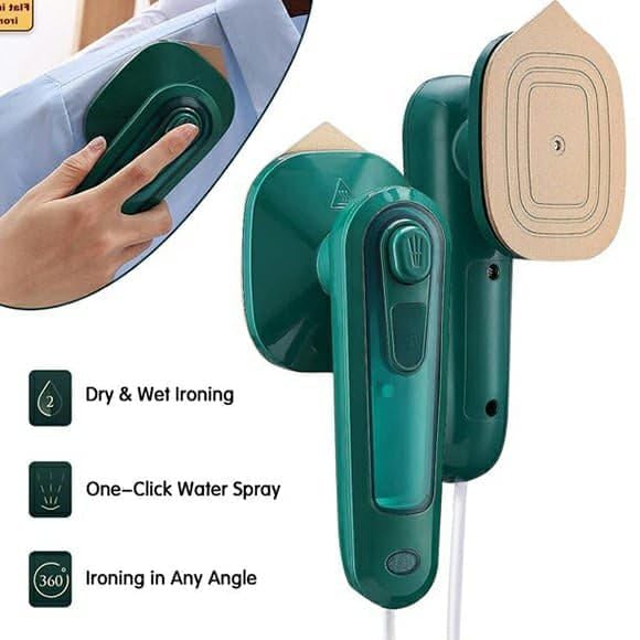 Portable Mini Steam Iron – 2-in-1 Dry & Steam Travel Iron