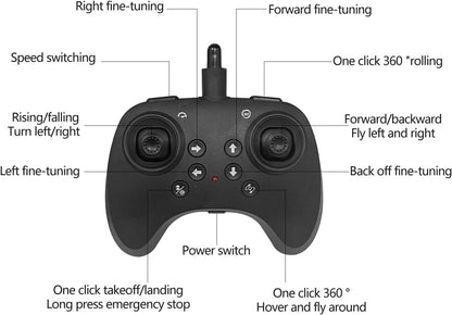 SkyStrike™ Mini Fighter Drone – LED Hand-Control Flying Toy