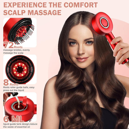 ScalpGlow™ 5-in-1 Electric Hair & Scalp Massager Brush